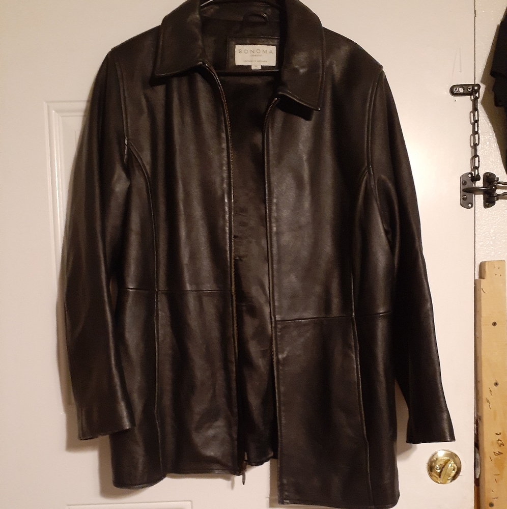Lambskin leather jacket